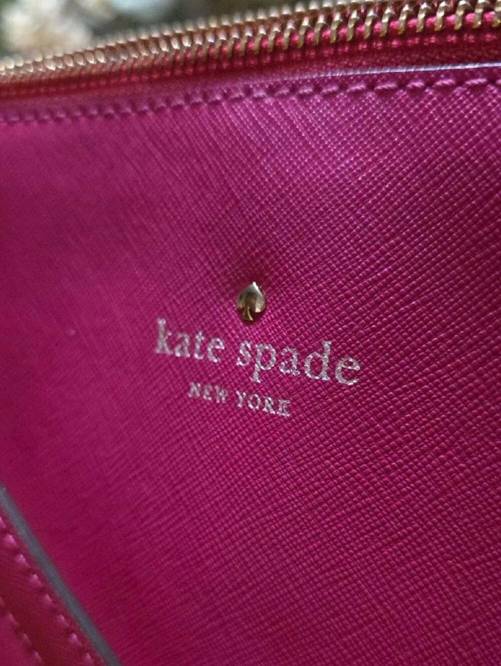 kate spade Fuchsia Saffiano Shoulder Bag